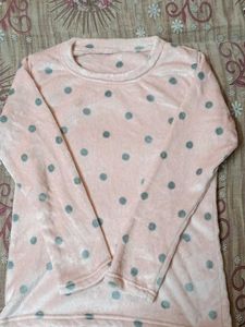 Pink Polka Dot Top Night Suit Co ord set