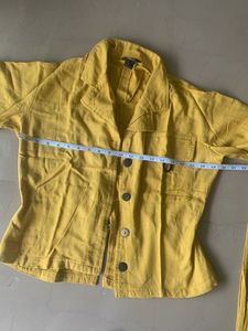 Yellow Linen Coord Set
