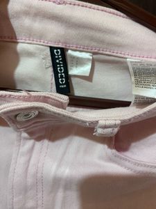 Pink Wide Twill Trouser