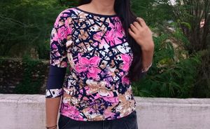 Printed Floral Top