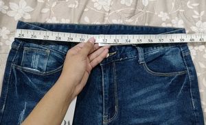 Zara Distressed Hem Jeans