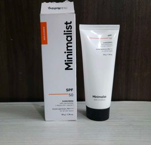 Minimalist SPF 50 Sunscreen 🍊