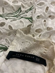 Floral Lace White Dress