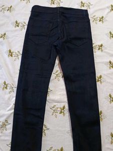 Black Knee Cut Jeans