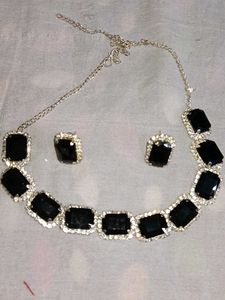 Black Stone Jewelry Set