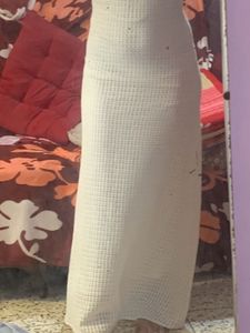 White Knit Maxi Dress