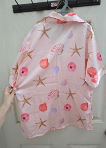Shell Print Satin Loungewear
