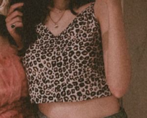 Viral Leopard Print Strappy Cami Top