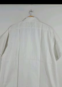100% Cotton Van Heusen White Shirt With Texture