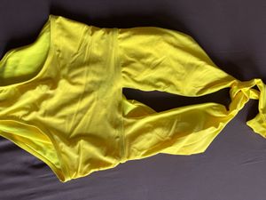 Neon Swimsuit With Sarong