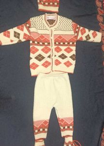 Kids Argyle Knit Set