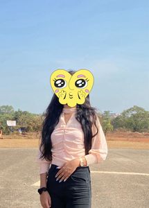 Elegant Peach Long Sleeve Top