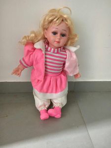 Singing Doll in Pink Outfit
