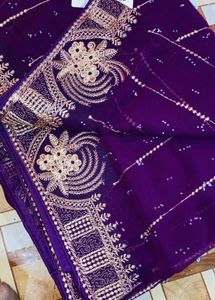 Elegant Purple Saree