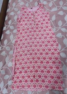 Pink Printed Kurta