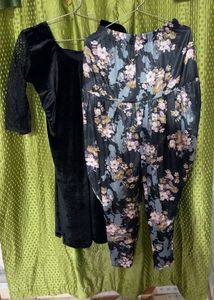 Dhoti Salwar &amp; Velvet Top