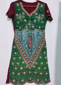 Green Maroon Heavy Work Suit
