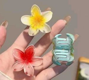 Flower Hair Clips - 6 Pcs