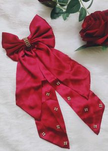 Long Tail Bow With Rhinestone