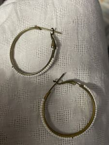 Pearl Hoop Earrings