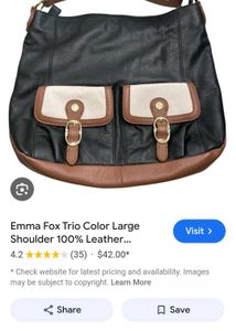 Emma Fox Leather Shoulder Bag