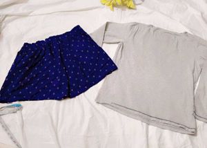 Very Cute&amp; Beautiful Owl Top With Shorts