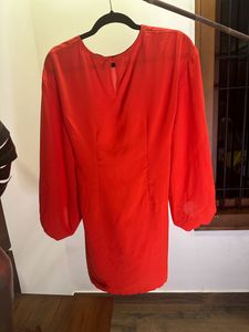 Orangish Red Dress