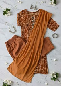 Orange Kurta Set