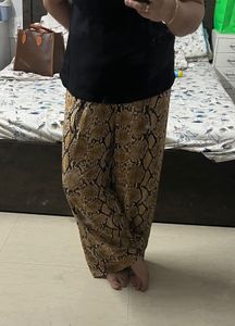 H&amp;M Animal Print Flared Trouser