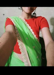 wedding wear beautiful 😍 saree