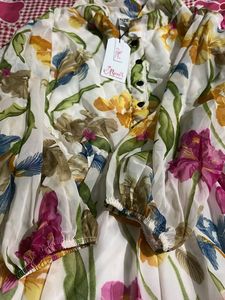 Floral Print Women Stylish And Trendy Dress