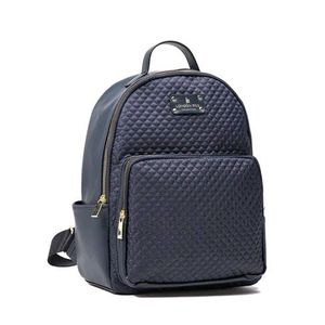 London Fog Quilted BackPack Navy Blue