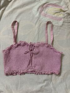 Cute Pinkish Purple Crop Top