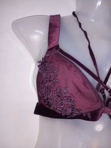 Beautiful Net Velvet Bra Very Sexy Look