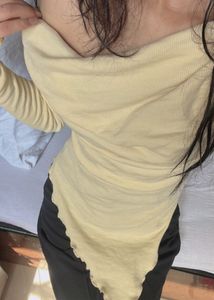 Urbanic beige off the shoulder top