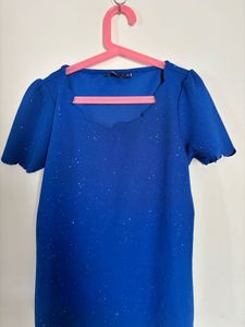 Sparkly Blue Mini Dress