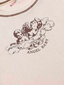 Cute Angel Baby Crop Top