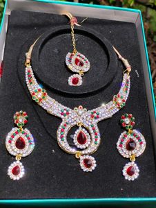 American Diamond Jewellery Set