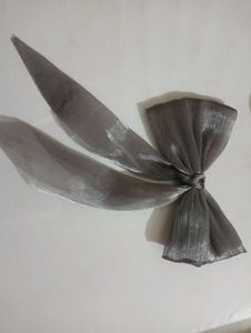 Sparkly Silver Hair Bow