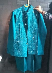 TEAL 3 PIECE KURTA SET