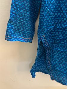 Westside Blue Green Kurti with Embroidery