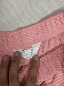 Pink Ribbed Shorts