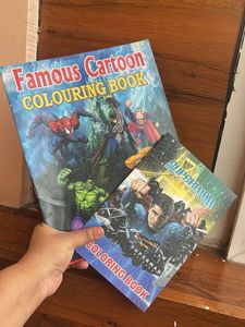 Cartoon Coloring Books - Set of 2