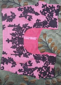 Pink Embroidered Blouse