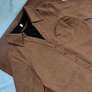 Brown Long Sleeve Shirt