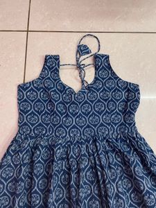 Blue Patterned Dress