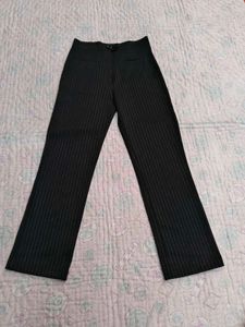Formal Striped Black Pants