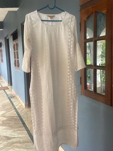 White Lace Women Kurta