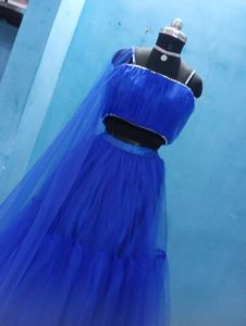 Royal Blue Lehenga Choli Set