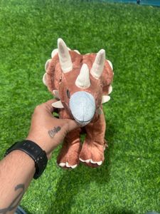 IKEA JATTELIK Soft Toy Dinosaur Triceratops, Brown